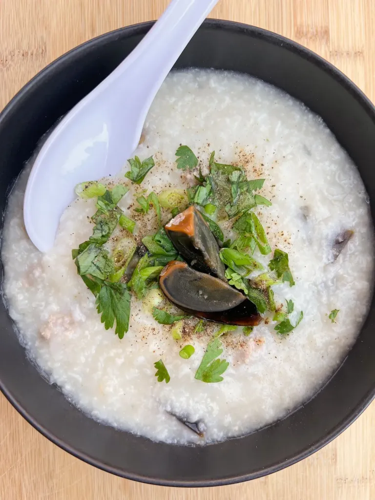Century Egg Congee with Pork (Cháo Trứng Bách Thảo)