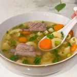 Vietnamese macaroni soup