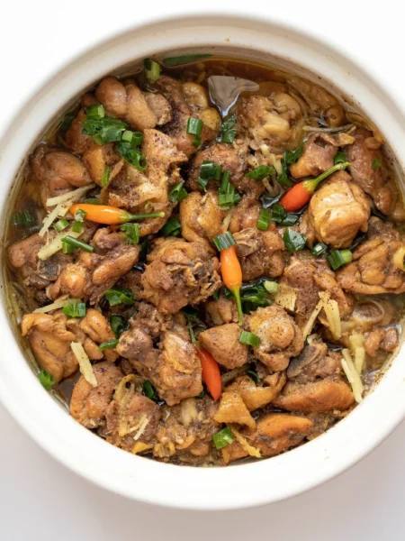 Vietnamese ginger braised chicken(Gà kho gừng)