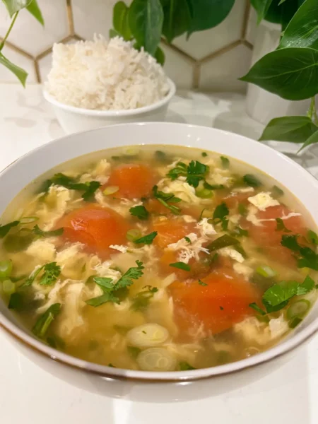 How to Make Canh Cà Chua Trứng (Tomato Egg Soup)