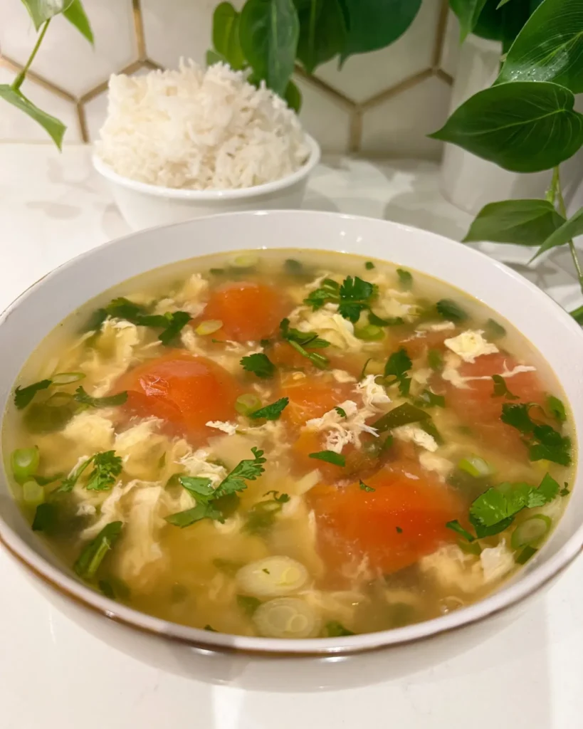How to Make Canh Cà Chua Trứng (Tomato Egg Soup)