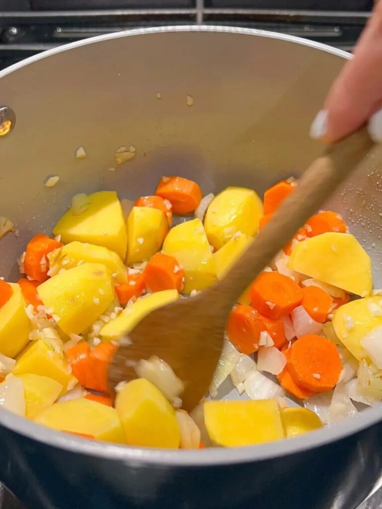 Japanese curry veggies.