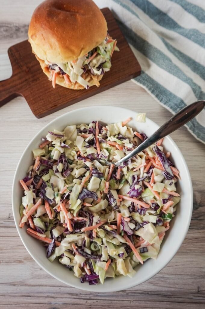 Here’s how to make my favorite Creamy Coleslaw recipe.