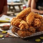 Crispy Fried Chicken Wings Breaded