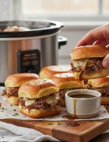Crock Pot French Dip Sliders