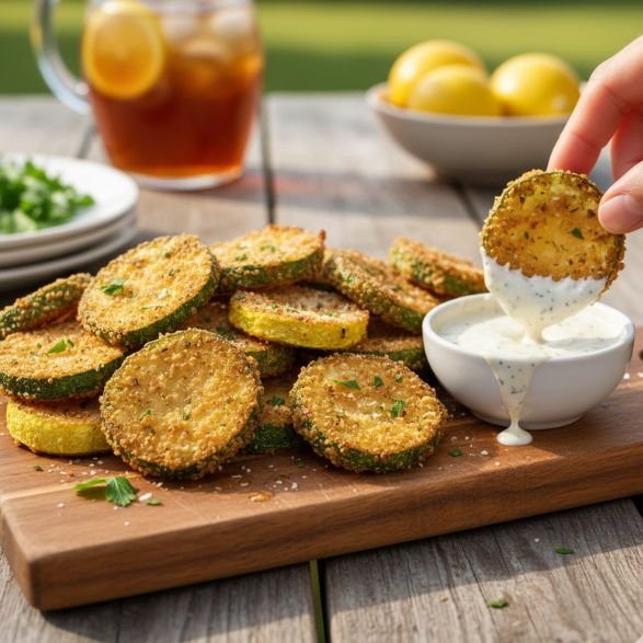 Fried Zucchini And Squash Rounds