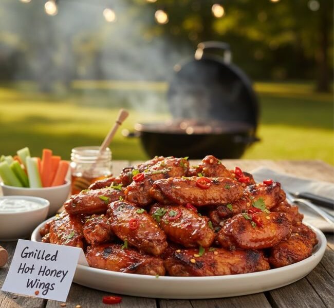 Grilled Hot Honey Wings