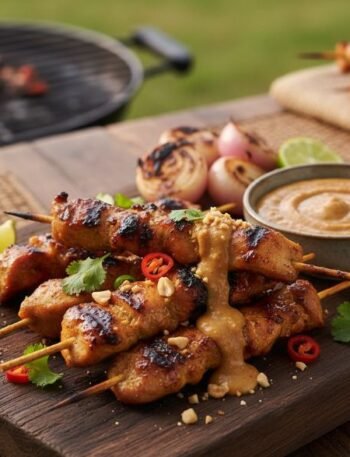 Grilled Indonesian Chicken Satay