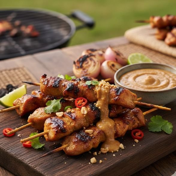 Grilled Indonesian Chicken Satay