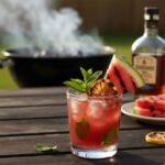 Grilled Watermelon Bourbon Smash