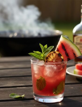 Grilled Watermelon Bourbon Smash
