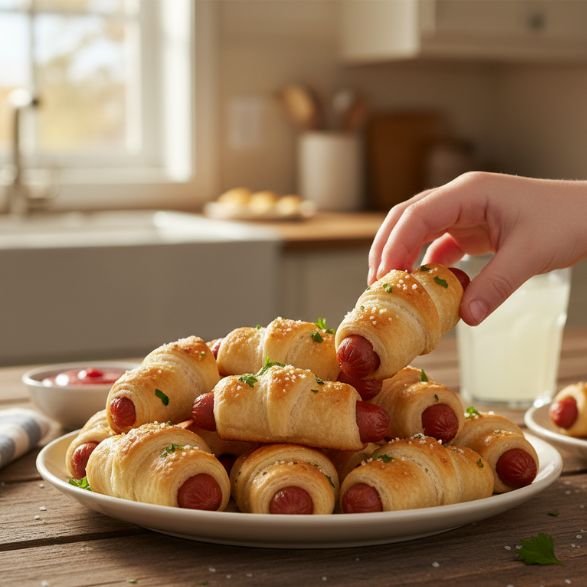 Mini Crescent Dogs Pigs In A Blanket Just 2 Ingredients