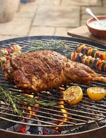 Slow-Grilled Middle Eastern Lamb Leg