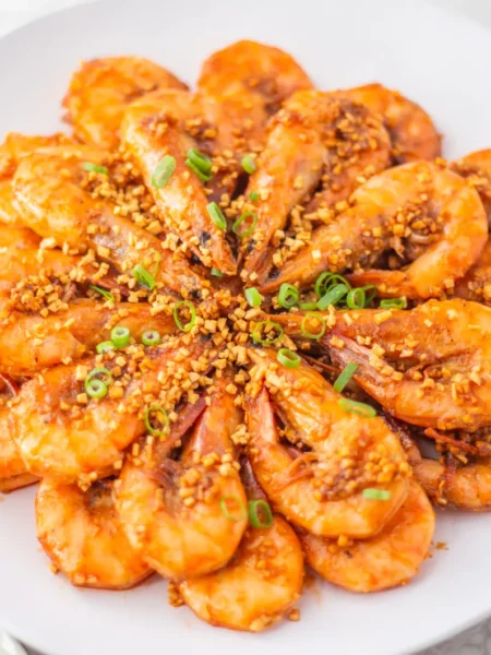 Vietnamese garlic fried shrimp