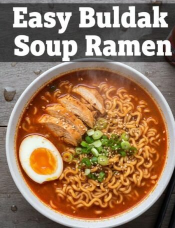 Easy Buldak Soup Ramen