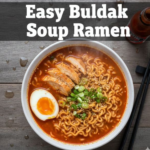 Easy Buldak Soup Ramen
