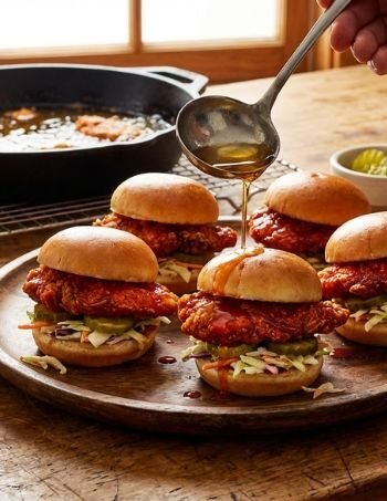 Nashville Hot Fried Dove Sliders