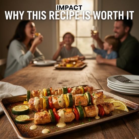 Lemon Tahini Sheet Pan Kebabs