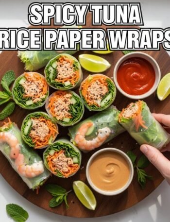 Spicy Tuna Rice Paper Wraps