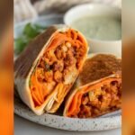 Easy Buffalo Chickpea Cauliflower Wraps