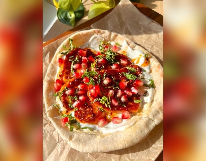 Hot Honey Halloumi Pittas