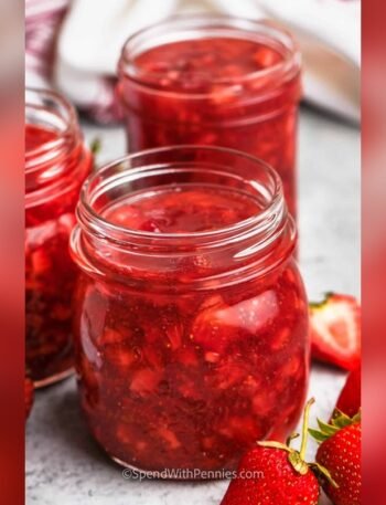 10 Minute Strawberry Citrus Freezer Jam