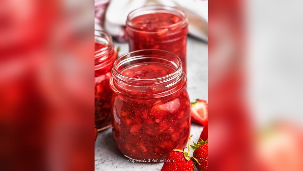 10 Minute Strawberry Citrus Freezer Jam
