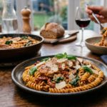 Chicken With Creamy Sun Dried Tomato Sauce Pasta