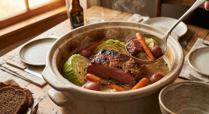 Corned Beef And Cabbage Slow Cooker Recipe