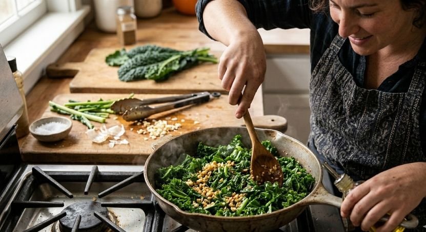 How To Cook Kale Garlic Kale Recipe