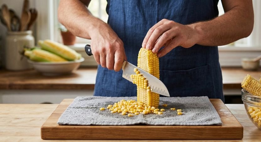 How To Cut Corn Off The Cob