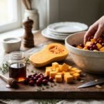 Maple Roasted Butternut Squash And Cranberries