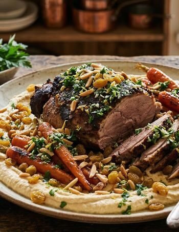 Marinated Lamb Shoulder & Hummus Bowl Recipe