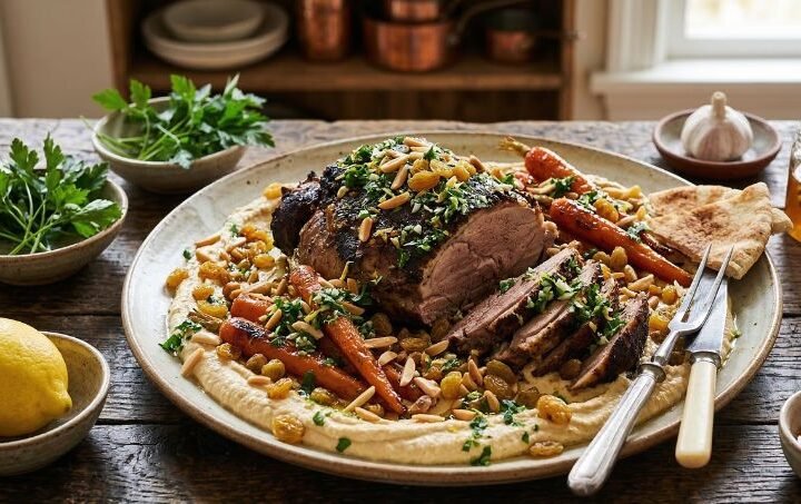 Marinated Lamb Shoulder & Hummus Bowl Recipe