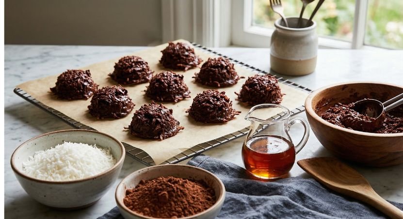 No Bake Chocolate Macaroon Cookies Peanut Free