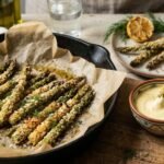 Oven Baked Asparagus Fries With Lemon Aoli