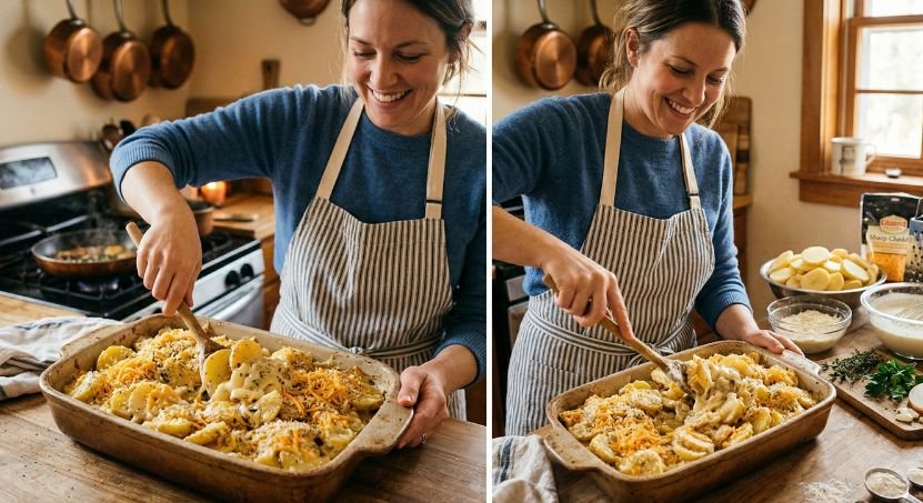 Ultimate Cheesy Potato Casserole Just 5 Minutes Prep
