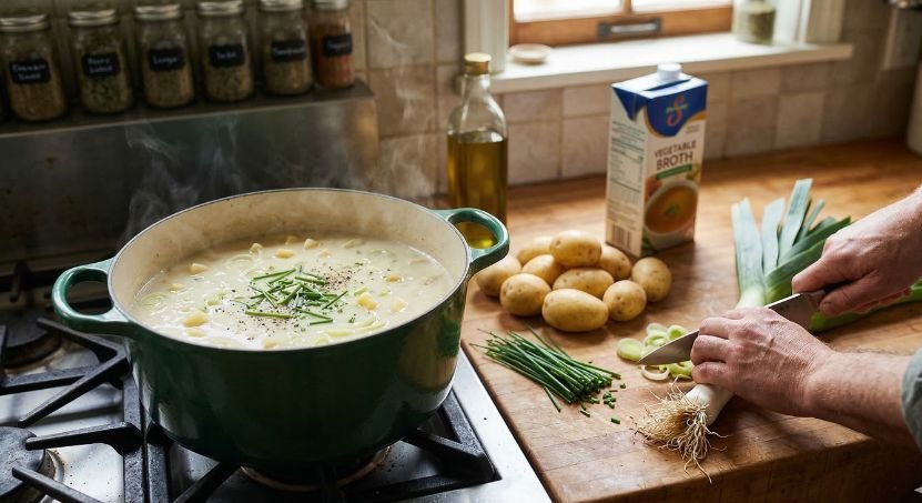 Vegan Potato Leek Soup