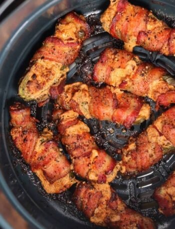 Air Fryer Bacon Wrapped Jalapeno Poppers