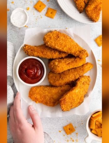 Air Fryer Cheez It Crusted Chicken Tenders