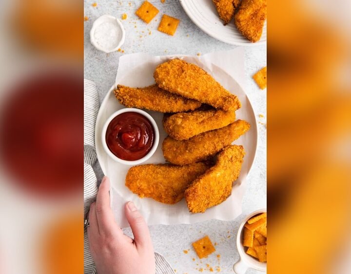 Air Fryer Cheez It Crusted Chicken Tenders