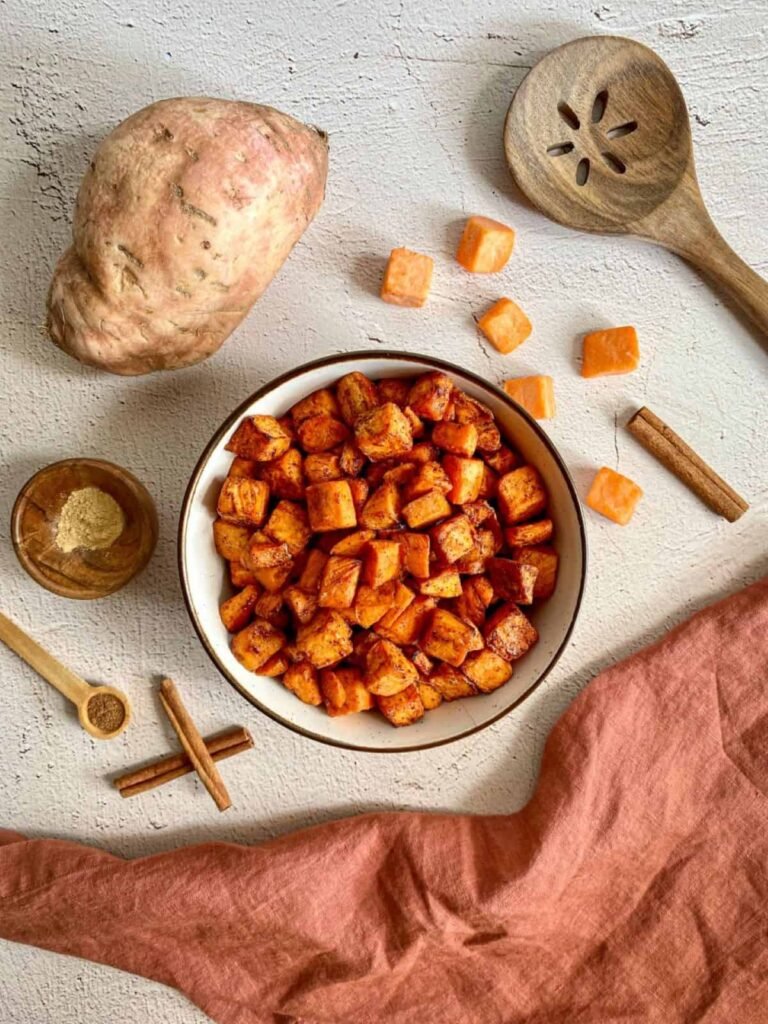 Quick Air Fry Sweet Potato Cubes (The Ultimate Meal Prep Hack)