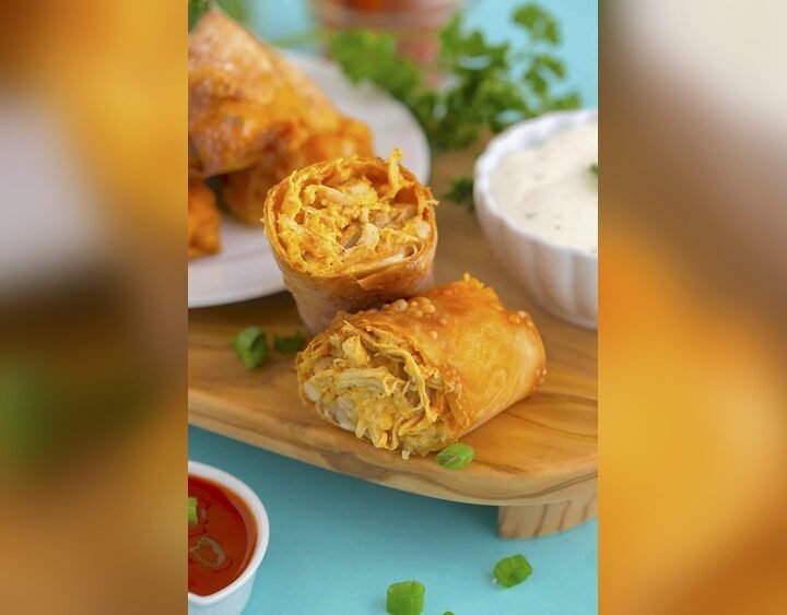 Buffalo Chicken Egg Rolls Air Fryer