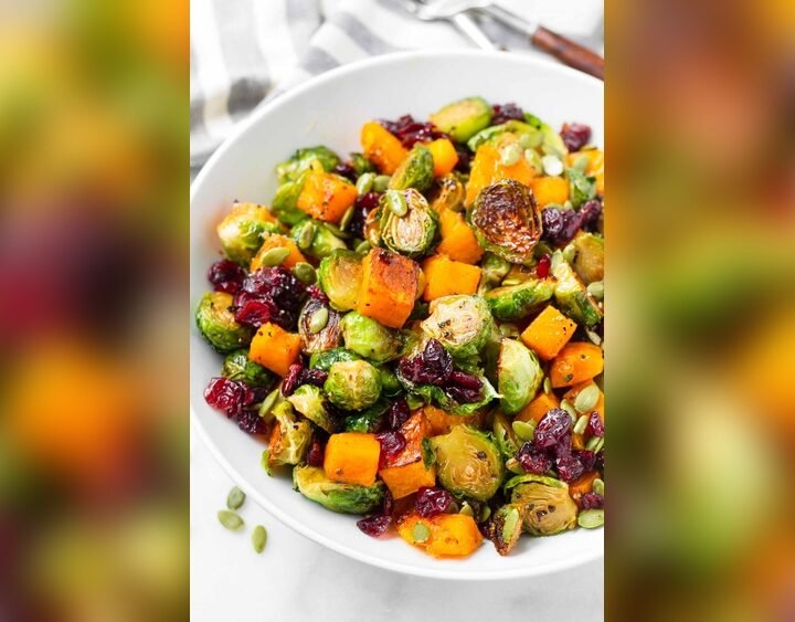 Butternut Squash And Brussels Sprouts Salad