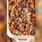 Butternut Squash Chicken Wild Rice Casserole