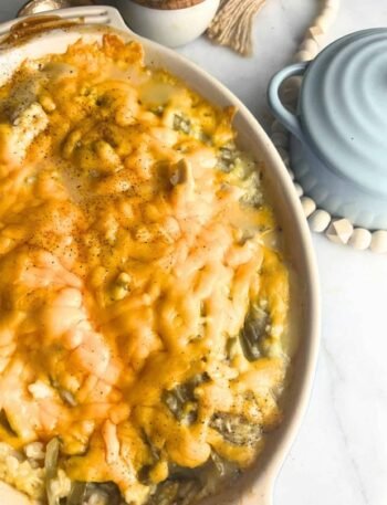 Cheesy Green Rice Pot