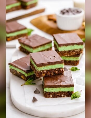 Chocolate Mint Nanaimo Bars No Bake