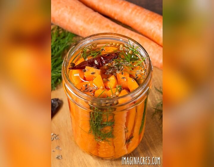 Cold Pickled Green Sticks