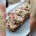 Cranberry Walnut Bread With Crumble Topping