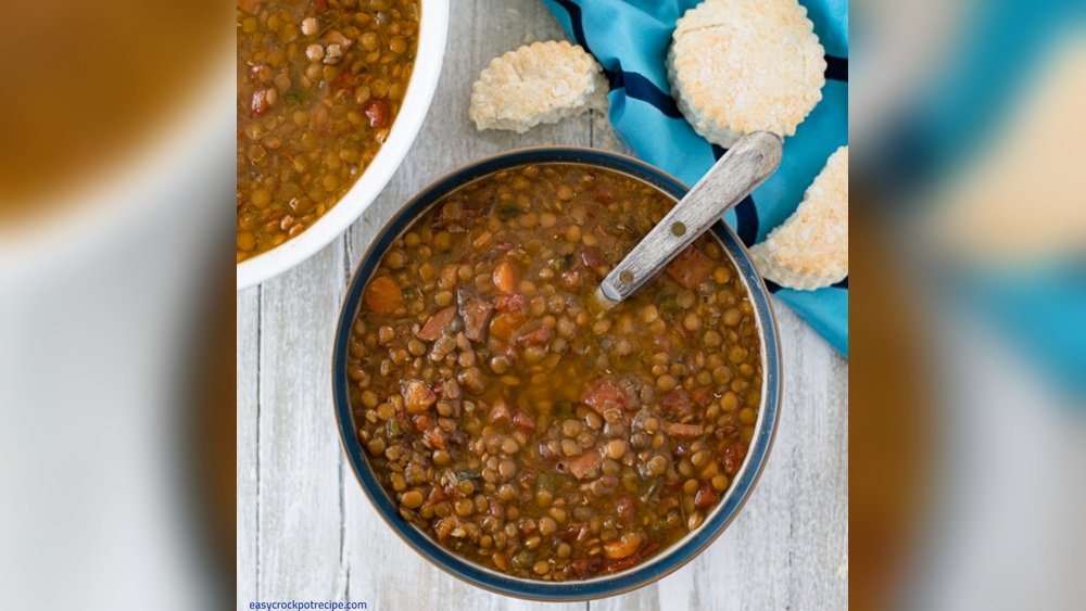 Crock Pot Ham And Lentil Soup